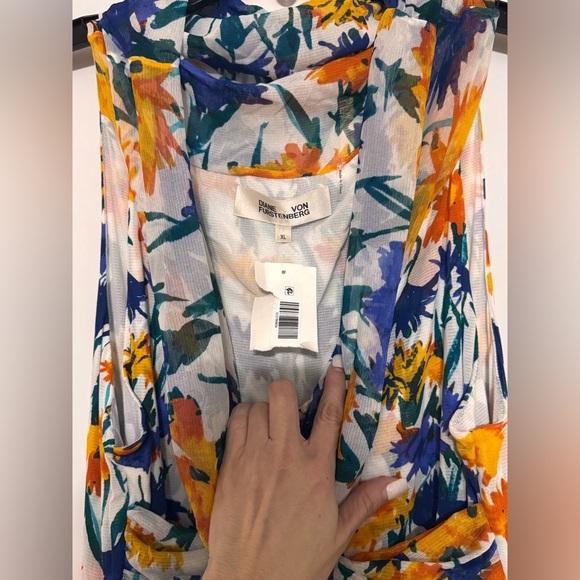 Diane von Furstenberg Blue Lovinia Sheath Dress - Picture 4 of 8